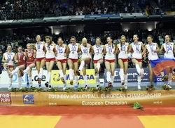 Женская сборная России по волейболу в пятый раз стала чемпионом Европы