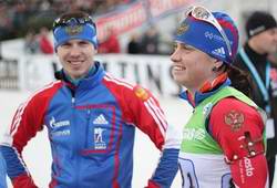 Светлана Слепцова и Евгений Устюгов выиграли традиционную биатлонную Рождественскую гонку