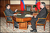 встреча Дмитрия Медведева и Дмитрия Рогозина