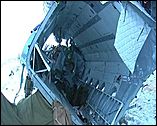 разрушенный падением Ми-8 на Алтае
