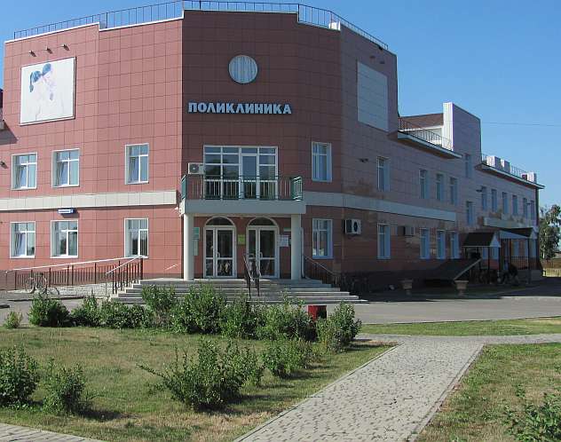 Здание новой поликлиники Калманского района