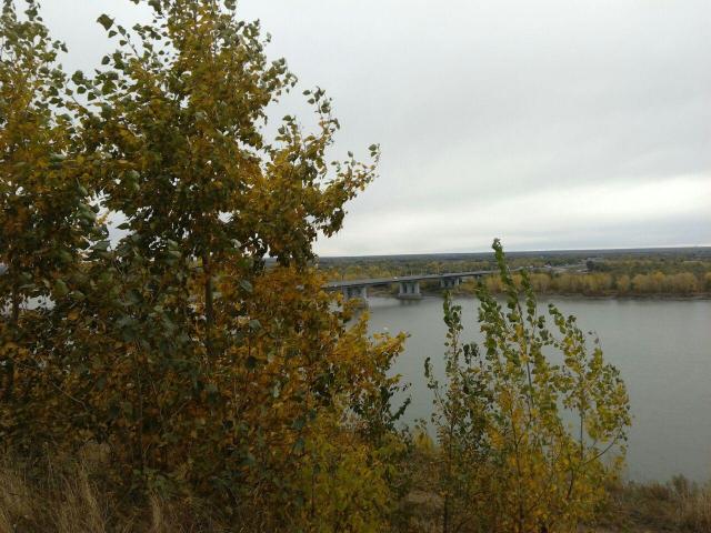 вид на реку Обь в Барнауле