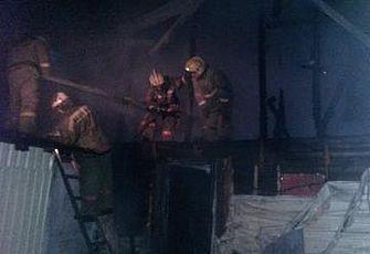 В Барнауле сегодня ночью горела сауна 