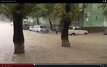 Потоп в Анапе: выпала трехмесячная норма осадков, введен режим ЧС