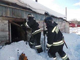 В Новоалтайске произошел серьезный пожар