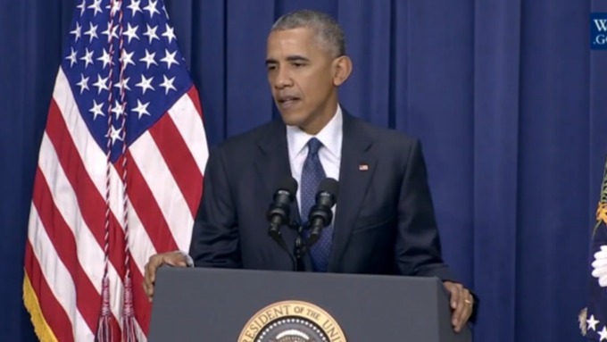 Обама пошутил во время заявления по трагедии в Мюнхене