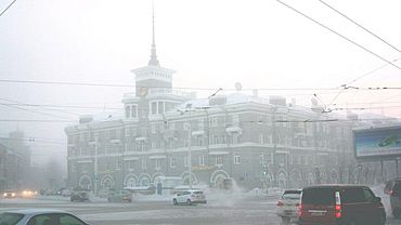 Зима началась в Барнауле и Бийске в условиях грязного воздуха