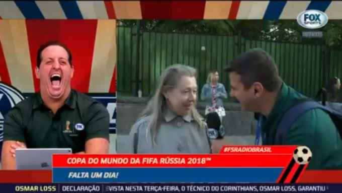Русская бабушка угодила в эфир бразильского канала
