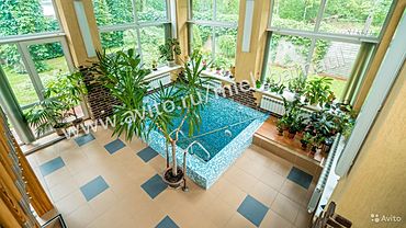 Дом с соснами и бассейном на террасе продают в Барнауле за 17,9 млн рублей