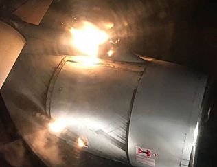 СМИ назвали причину возгорания двигателя аварийно севшего Ту-204