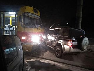 ДТП временно парализовало движение трамваев в Барнауле