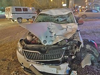 Смертельный наезд такси на пешеходов в Новосибирске попал на видео