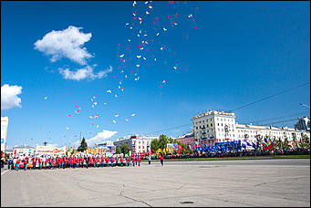 9 май 2016 г., Барнаул © Амител Вячеслав Мельников   Акция "Бессмертный полк" в Барнауле 