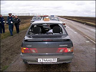 18 апреля 2007 г., заринская трасса   Сотрудники ДПС задержали автомобиль, числившийся в угоне