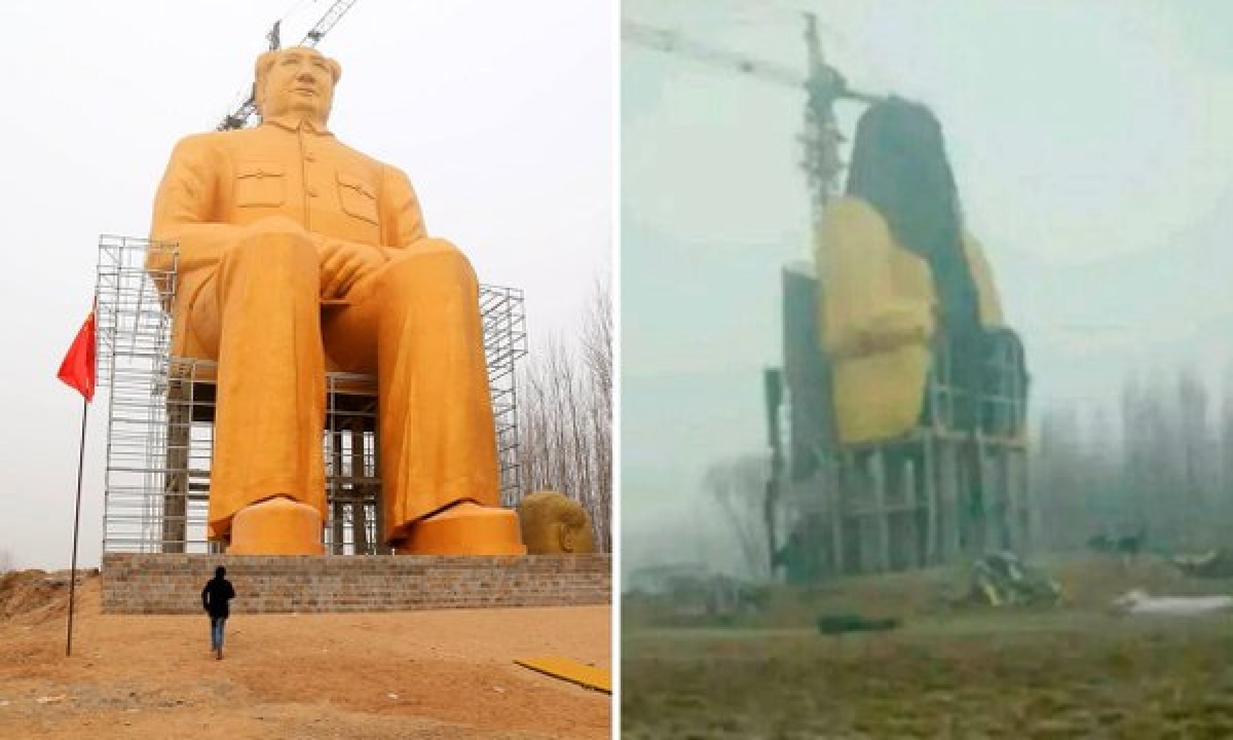 Туристы не увидят Мао в золоте