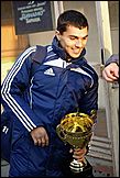 Сергей Нарылков с призом лучшему футболисту сезона-2010 по версии сайта болельщиков
