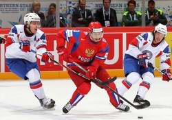 Хоккейная сборная России победила норвежцев в своем втором матче чемпионата мира