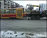ДТП с трамваем в Барануле