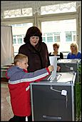  Татьяна Абакумова на избирательном участке