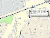 Район обнаружения автомобиля. Карта с сайта nakarte.rambler.ru