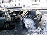 в Барнауле сгорели автомобили