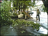 последствия урагана в Барнауле