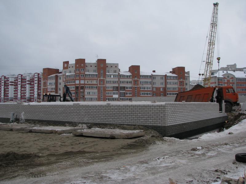 Строительство школы в Барнауле, квартал Олимпийский 
