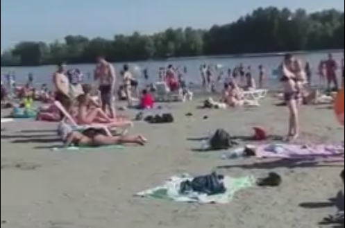 Барнаульский пляж пользуется большим успехом у горожан