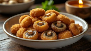 Грибы в панировке / Изображение сгенерировано YandexGPT 5 Pro / amic.ru