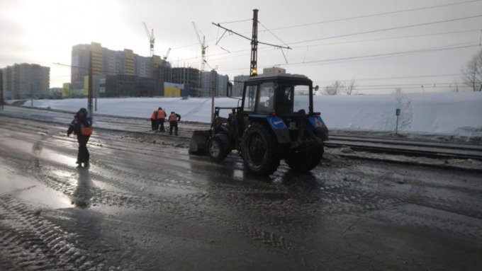 Авария ликвидирована / Фото: администрация Барнаула