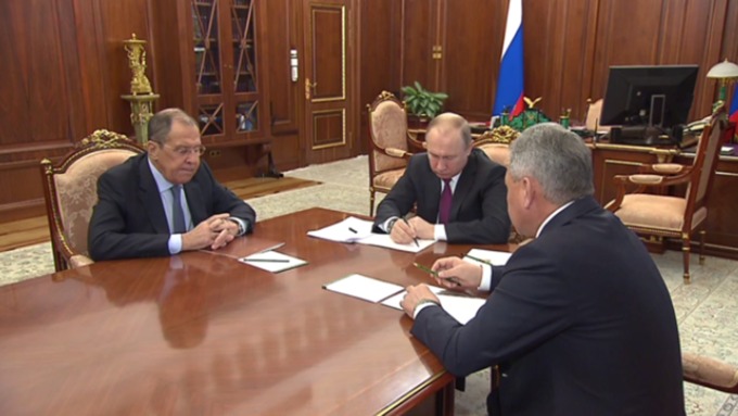 Путин заявил, что ответ Москвы на действия Вашингтона будет "зеркальным" / Фото: кадр из видео