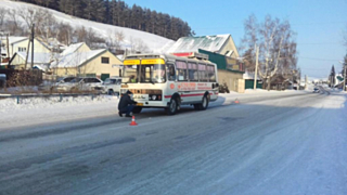 Мужчина потерял равновесие и упал под колеса проезжающего пассажирского автобуса / Фото: МВД по Республике Алтай