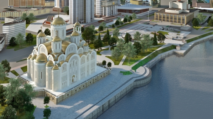 В Екатеринбурге прошли акции против строительства храма вместо сквера / Фото: news.yandex.ru