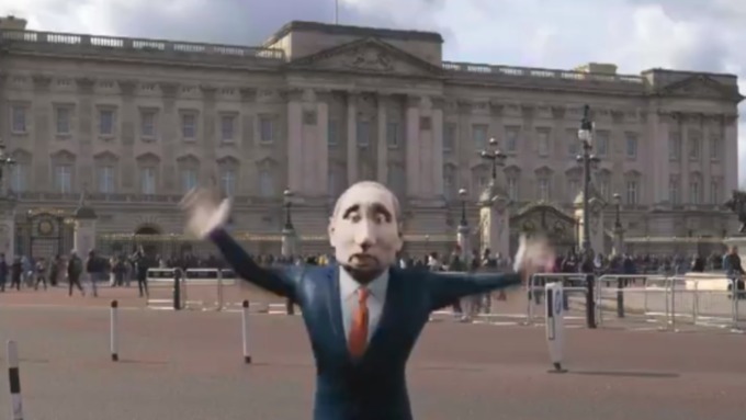 Уже отсняты два эпизода с участием нарисованного президента России / Фото: кадр из видео