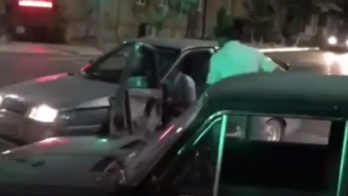 Сотрудник ППС города Дербента находился в состоянии алкогольного опьянения / Фото: кадр из видео