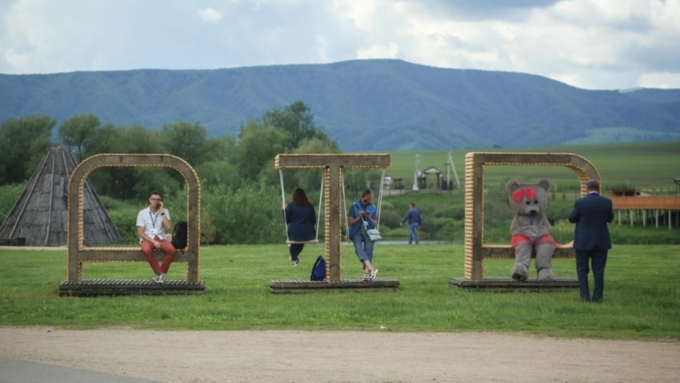 К открытию форума на "Сибирском подворье" появилось много новых объектов / Фото: Екатерина Смолихина / Amic.ru