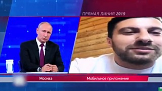 Сардаров в своем видеообращении задал Путину вопрос о суверенном рунете / Фото: кадр из видео