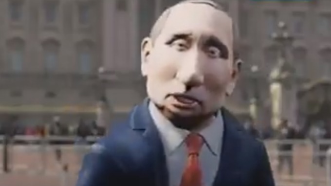Анимированный президент России / Фото: скриншот из видео