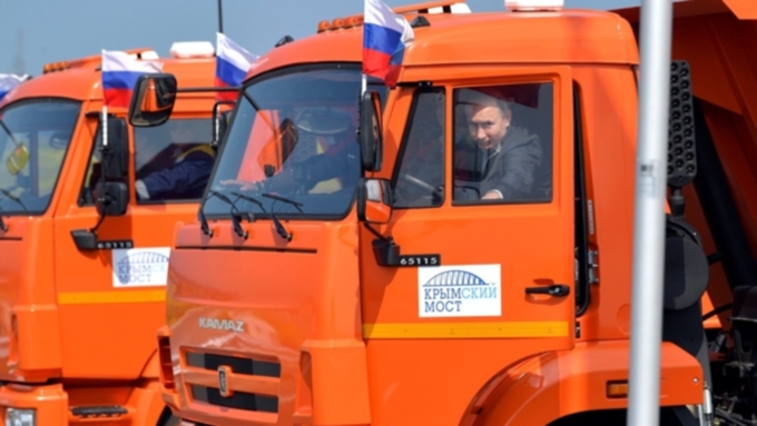 Владимир Путин открывает Крымский мост / Фото: kremlin.ru