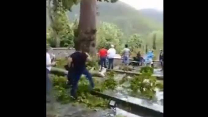 Несчастный случай произошел 14 июля в городе Шеки / Фото: кадр из видео