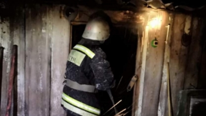 Пожар в частном доме. Фото: 22.mchs.gov.ru