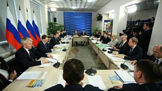 Совещание Дмитрия Медведева. Санниково, Алтайский край / Фото: Екатерина Смолихина / amic.ru