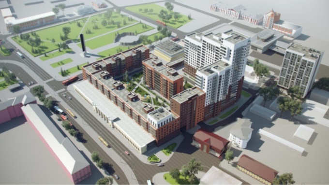 v barnaule razrushili chast fasada