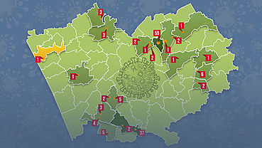 Плюс один город. Карта распространения коронавируса в Алтайском крае. Инфографика