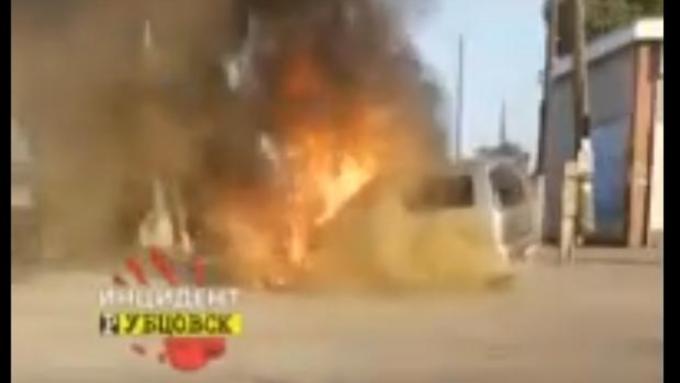 Фото: фрагмент видео, опубликованного в "Инцидент Рубцовск"