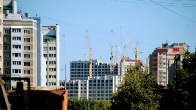 Строительство домов в Барнауле / Фото: Екатерина Смолихина / amic.ru