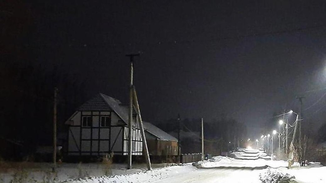 Новые уличное освещение установили в двух пригородных поселках Барнаула