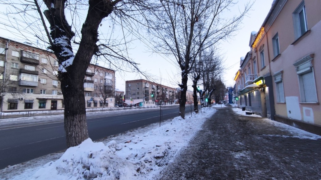 Пустой и "сонный" Барнаул. Как выглядел город утром 1 января