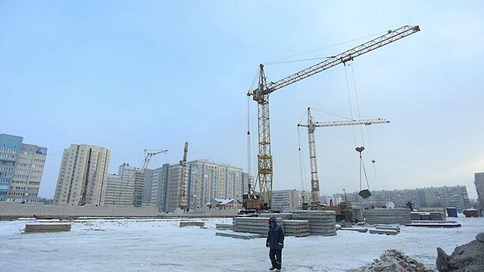 Строительство в Барнауле / Фото: Екатерина Смолихина / amic.ru