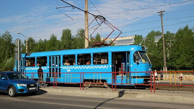 "Собянинские" трамваи в Барнауле / Фото: barnaul.org